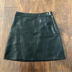 Zara Leather Mini Skirt